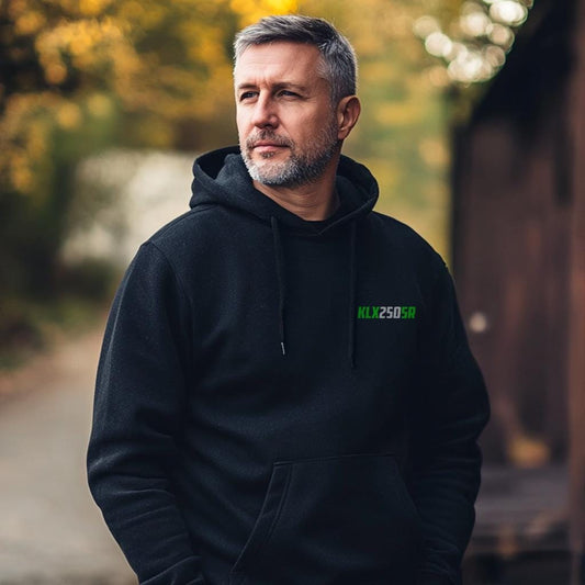 Kawasaki KLX250SR Inspired Hoodie - Motorcycle Sweatshirt for Riders