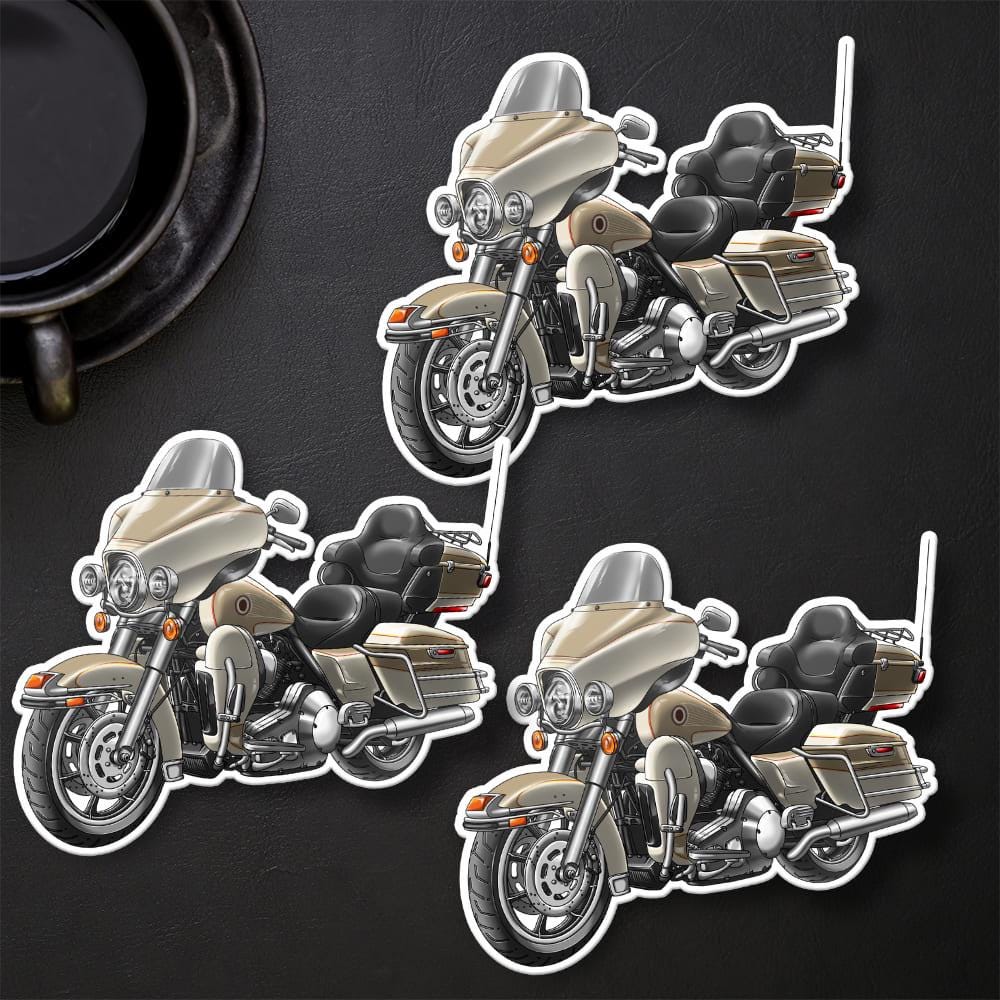 Harley Electra Glide Ultra Classic FLHTCU & FLHTCUI 1989-1995 Inspired Stickers - Set of 3 Biker Motorcycle Decals