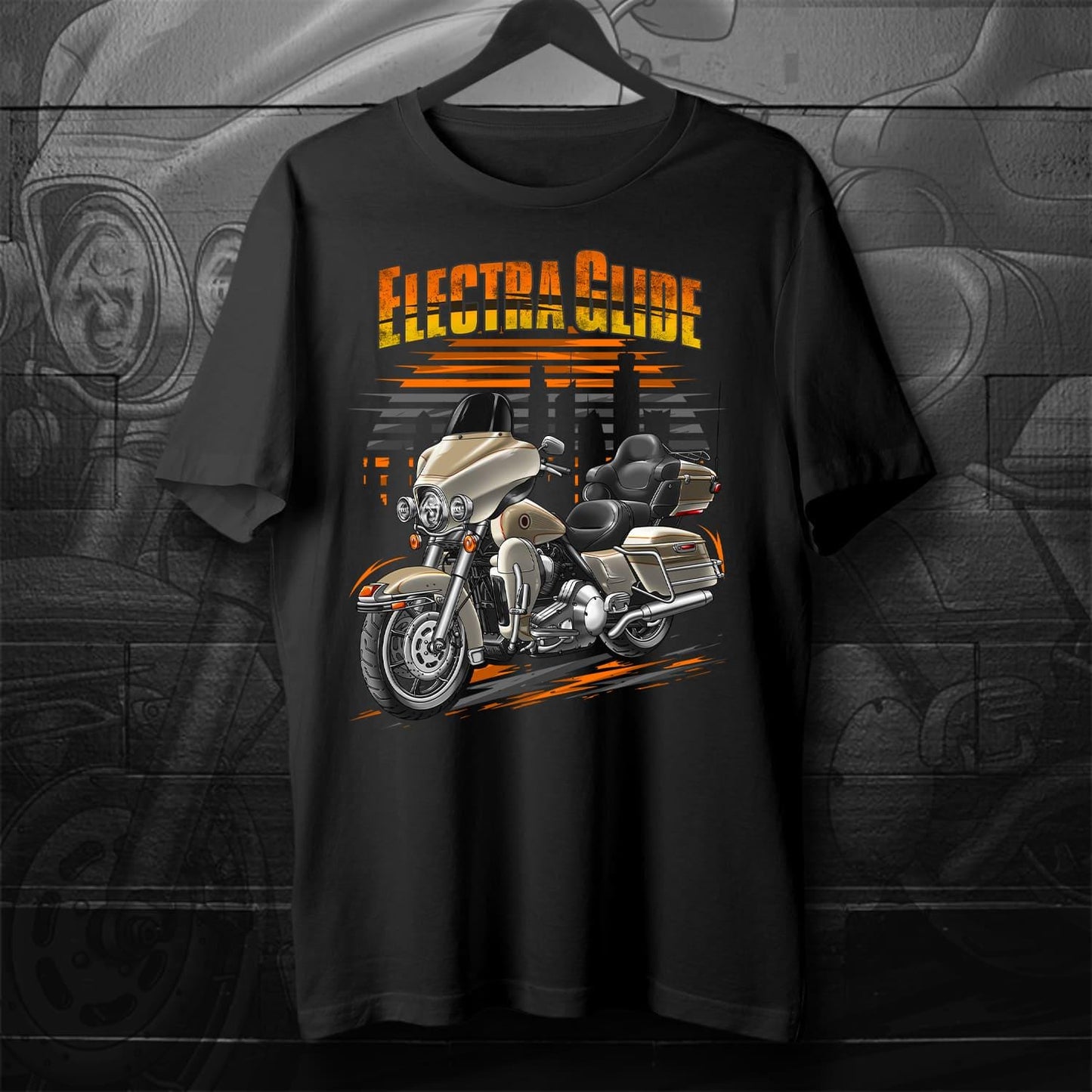 Harley Electra Glide Ultra Classic FLHTCU & FLHTCUI 1989-1995 Inspired T-Shirt - Motorcycle Tee Shirt for Biker