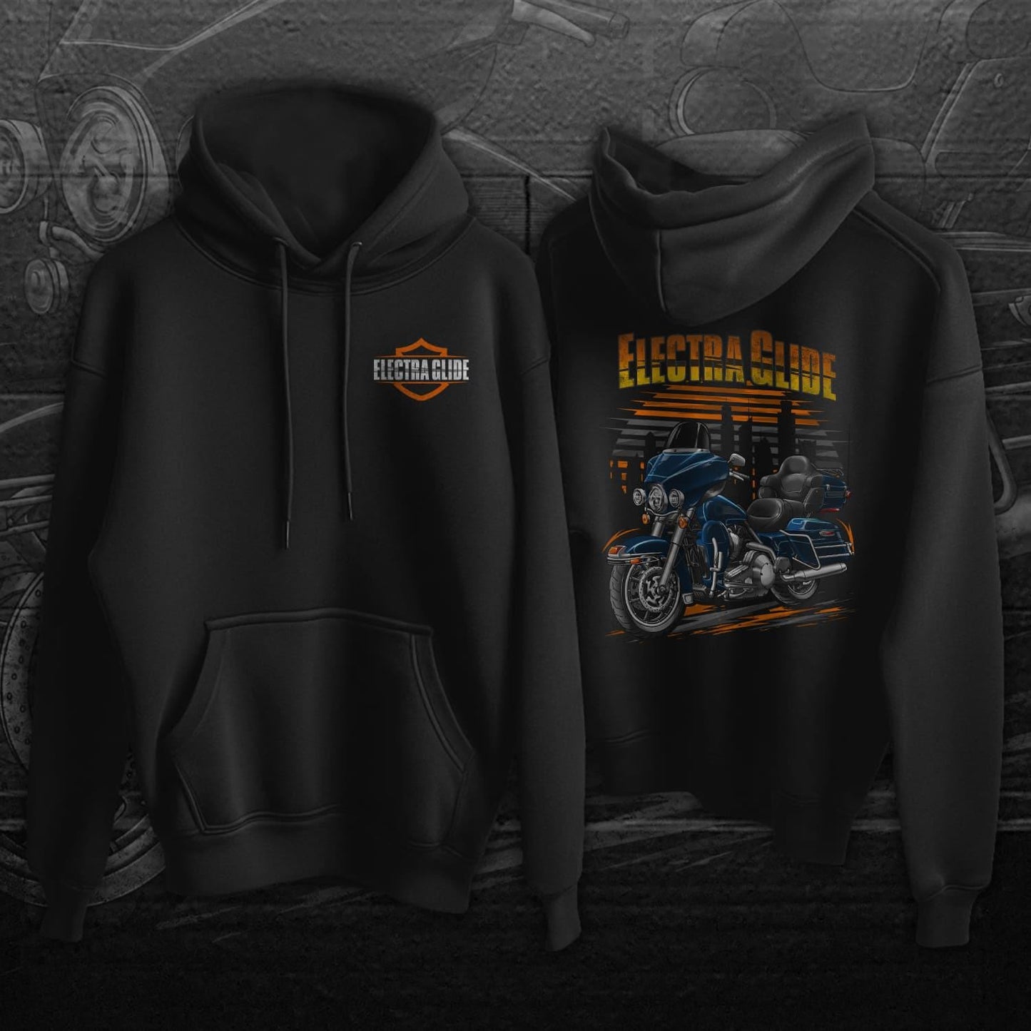 Harley Electra Glide Ultra Classic FLHTCU & FLHTCUI 1997-2000 Inspired Hoodie - Biker Motorcycle Sweatshirt