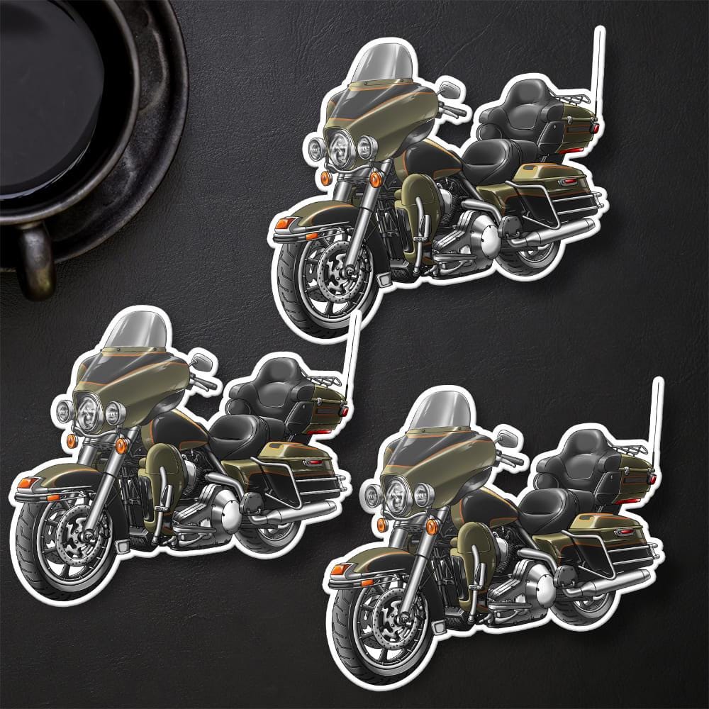 Harley Electra Glide Ultra Classic FLHTCU & FLHTCUI 2007 Inspired Stickers - Set of 3 Biker Motorcycle Decals