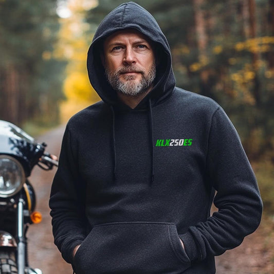 Kawasaki KLX250ES Inspired Hoodie - Motorcycle Sweatshirt for Riders