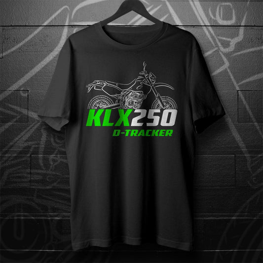 Kawasaki KLX250 D-Tracker Inspired T-Shirt - Motorcycle Tee Shirt for Riders