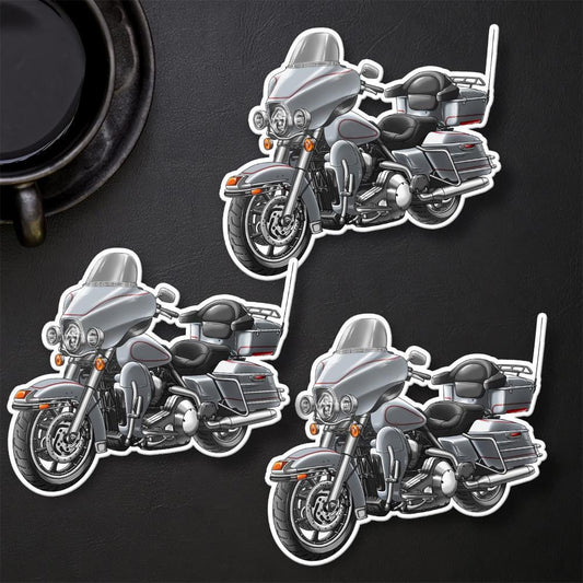 Harley Electra Glide Classic FLHTC & FLHTCI 2008 Inspired Stickers - Set of 3 Motorcycle Decals for Bikers
