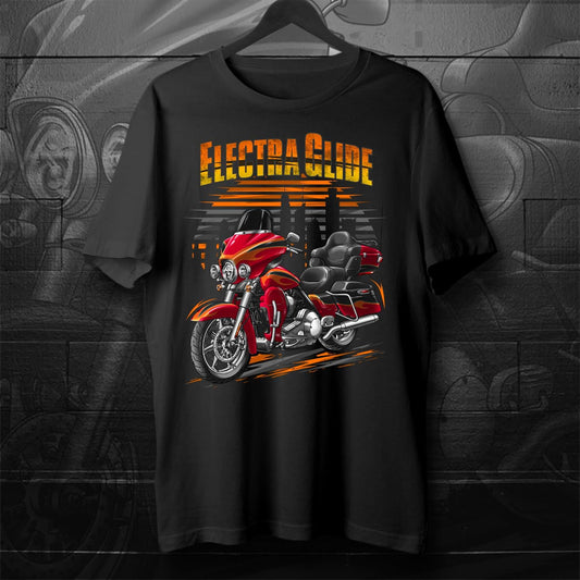 Harley Electra Glide CVO Ultra Classic FLHTCUSE 2012-13 Inspired T-Shirt - Motorcycle Tee Shirt for Biker