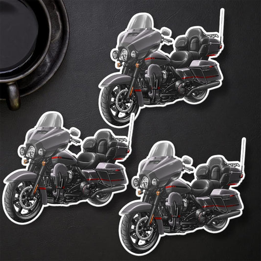 Harley Electra Glide CVO Limited FLHTKSE 2019-21 Inspired Stickers - Set of 3 Motorcycle Decals for Bikers