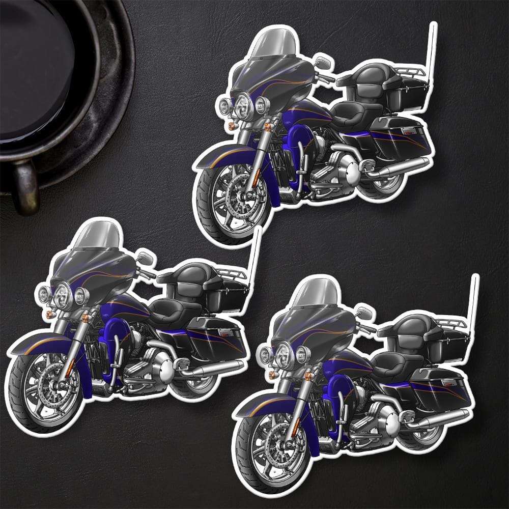 Harley Electra Glide CVO FLHTCSE 2004-05 Stickers - Set of 3 Motorcycle Decals for Bikers