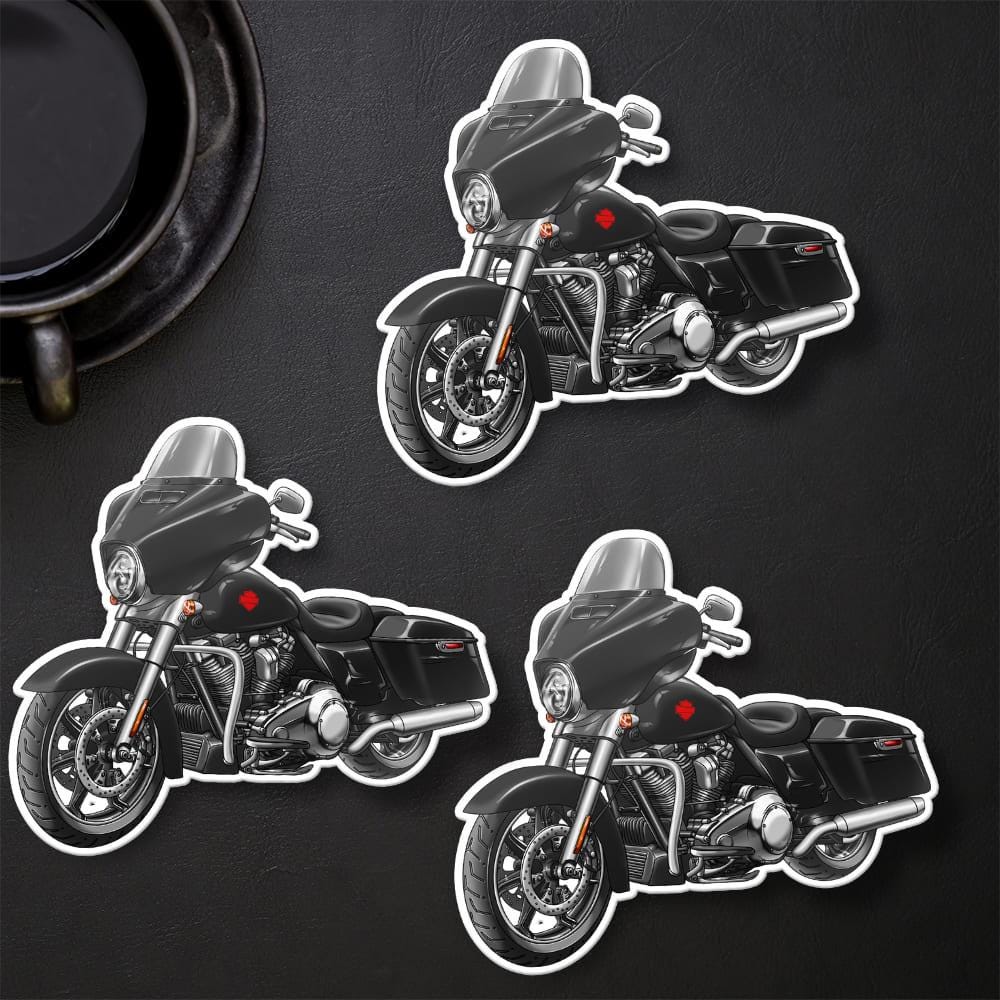 Harley Electra Glide Standard FLHT 2019-22 Inspired Stickers - Set of 3 Motorcycle Decals for Bikers
