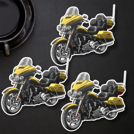 Harley Electra Glide CVO Limited FLHTKSE 2014-18 Inspired Stickers - Set of 3 Motorcycle Decals for Bikers