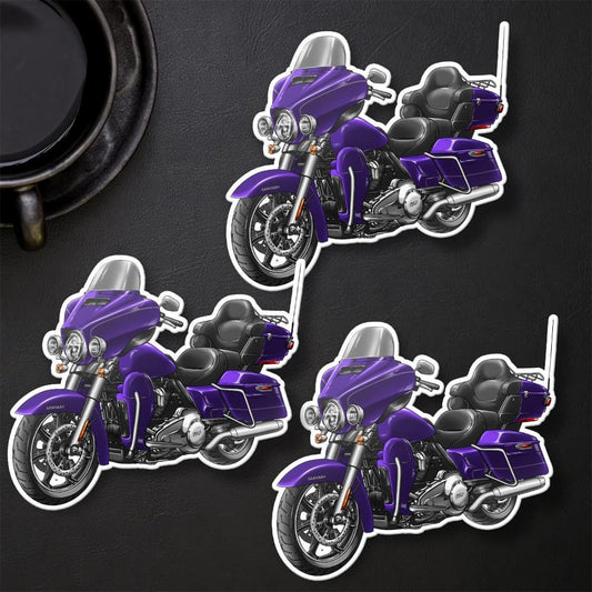 Harley Ultra Limited FLHTK 2021 Stickers - Set of 3 Motorcycle Decals for Bikers