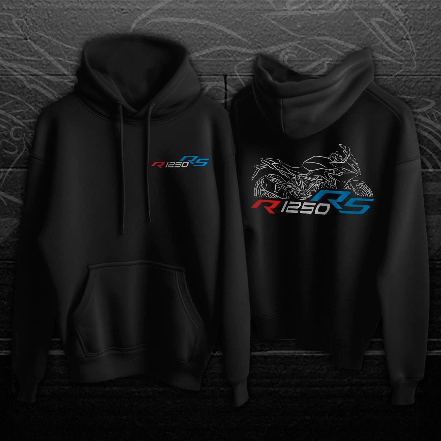 BMW R1250RS Hoodie - Motorcycle Sweatshirt for Motorrad Riders