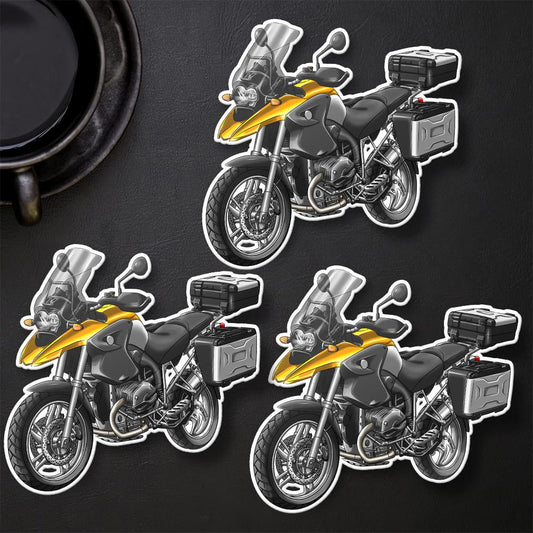 BMW R1200 GS 2004-07 Stickers - Set of 3 Motorcycle Decals for ADV Riders