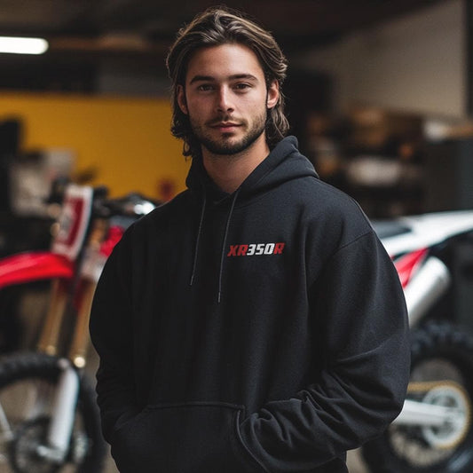 Honda XR350R Inspired Hoodie - Motorcycle Sweatshirt for Riders