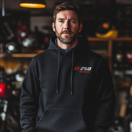 Honda XL250 Degree Inspired Hoodie - Motorcycle Sweatshirt for Riders