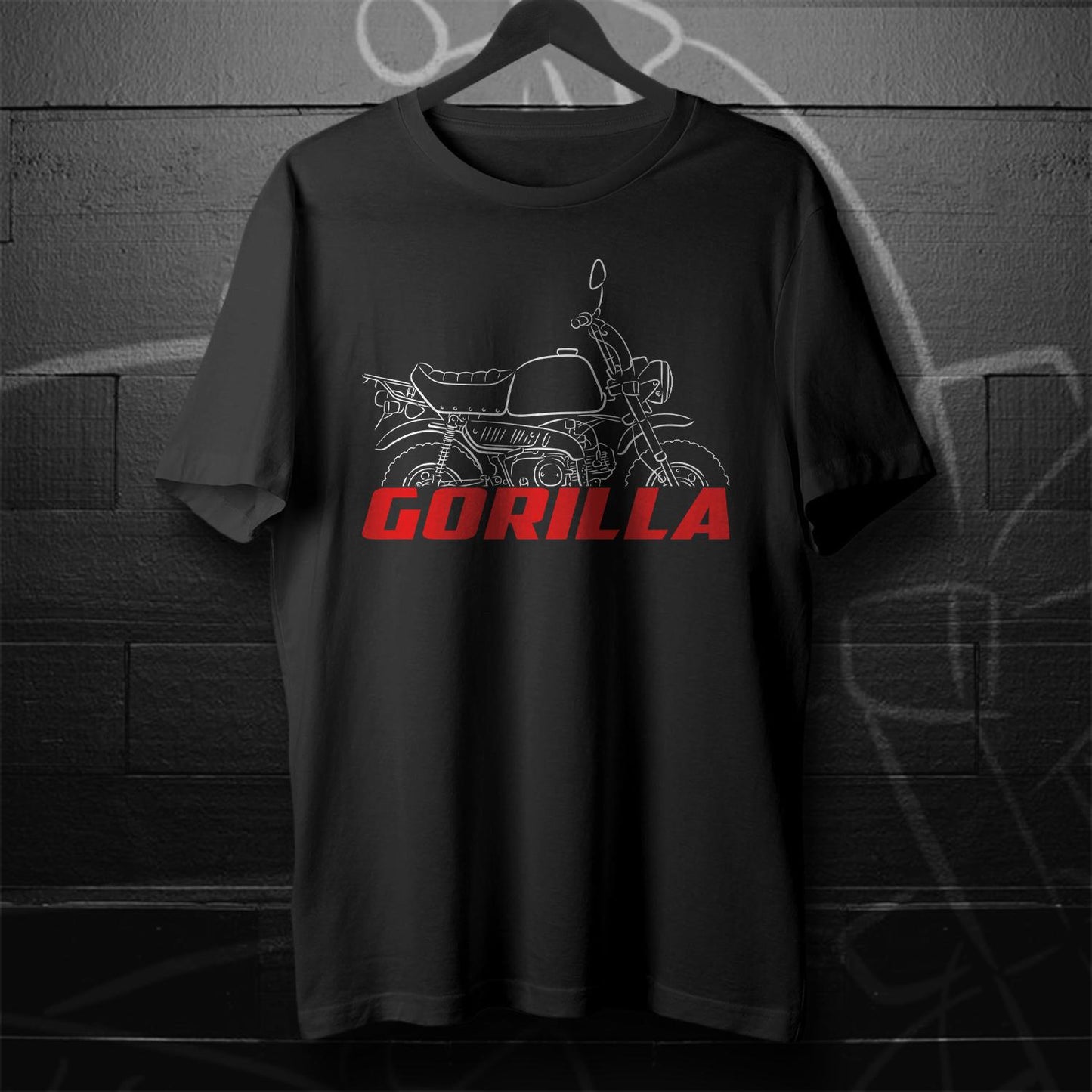 Honda Gorilla Inspired T-Shirt - Motorcycle Tee Shirt for Riders