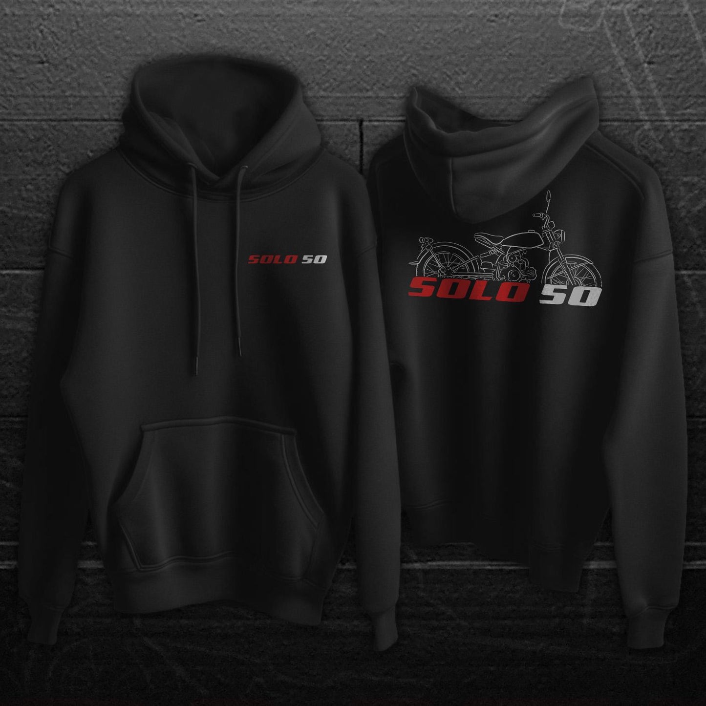 Honda Solo 50 2003 Inspired Hoodie - Motorcycle Sweatshirt for Riders