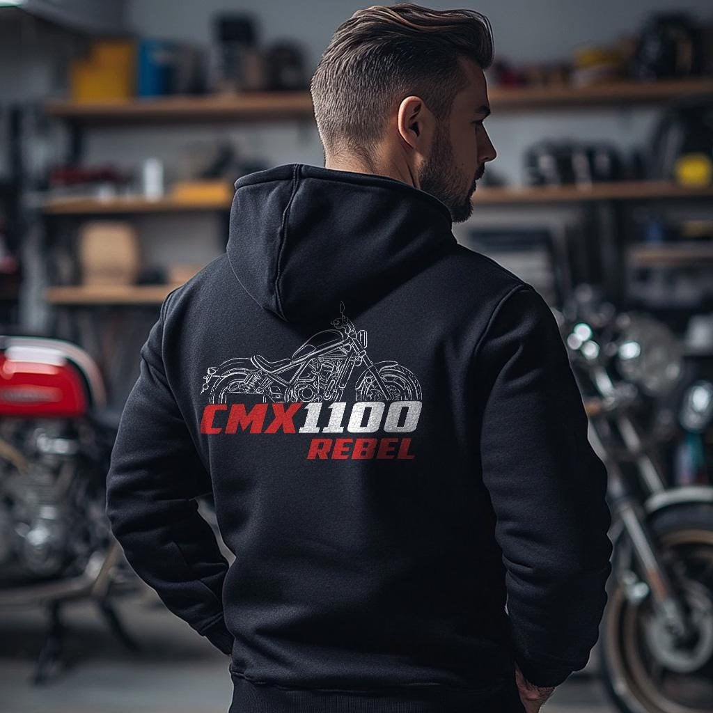 Honda CMX1100 Rebel Inspired Hoodie - Motorcycle Sweatshirt