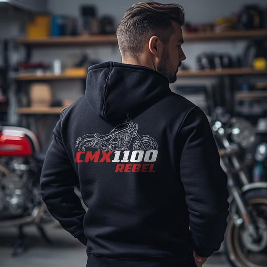 Honda CMX1100 Rebel Inspired Hoodie - Motorcycle Sweatshirt