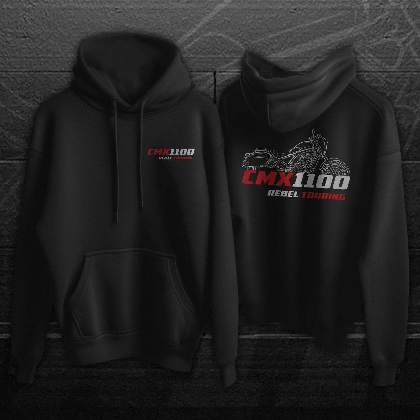 Honda CMX1100 Rebel Inspired Hoodie - Motorcycle Sweatshirt