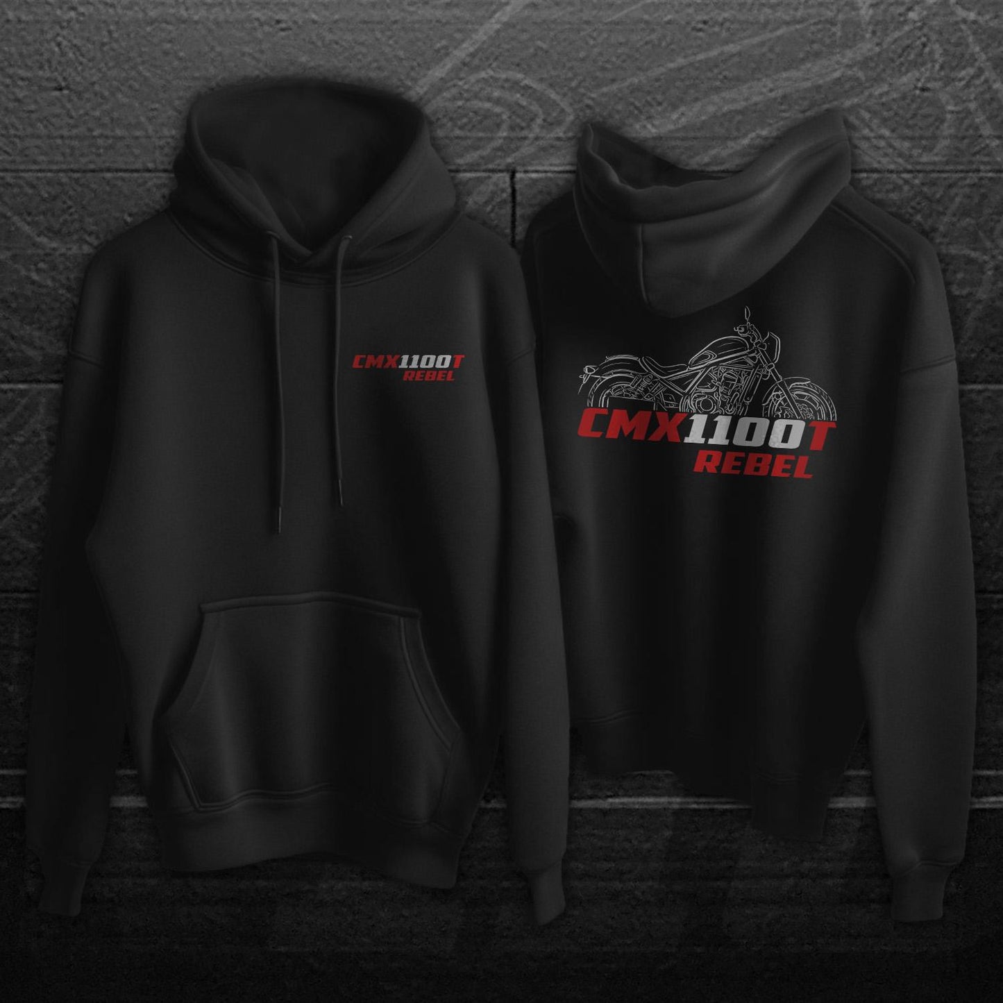Honda CMX1100 Rebel Inspired Hoodie - Motorcycle Sweatshirt
