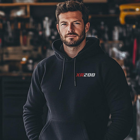 Honda XR200 Inspired Hoodie - Motorcycle Sweatshirt for Riders