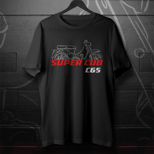 Honda Super Cub C65 Inspired T-Shirt - Motorcycle Tee Shirt for Riders