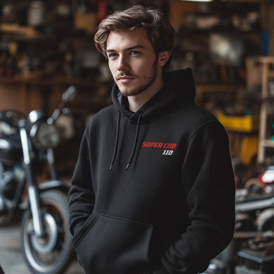 Honda Super Cub 110 Inspired Hoodie - Motorcycle Sweatshirt for Riders