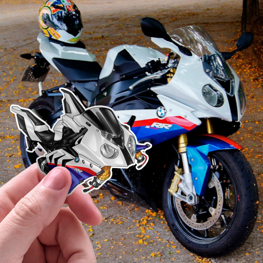 BMW S1000RR Stickers - Set of 3 Motorcycle Decals for Motorrad Riders