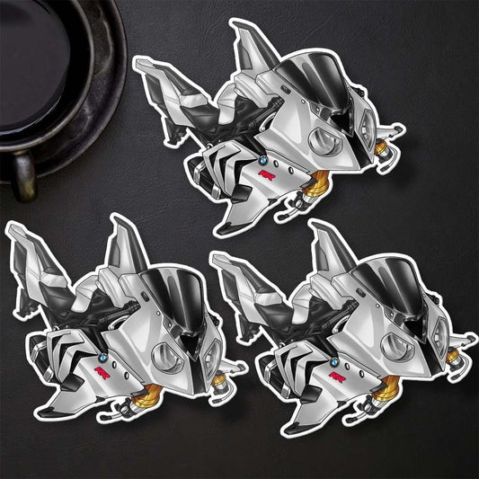 BMW S1000RR Stickers - Set of 3 Motorcycle Decals for Motorrad Riders