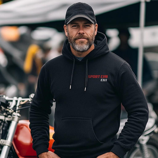 Honda C111 Super Sports Cub 50 1960 Inspired Hoodie - Motorcycle Sweatshirt for Riders