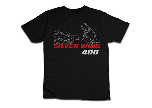 Honda Silver Wing 400 Inspired T-Shirt - Motorcycle Tee Shirt for Riders