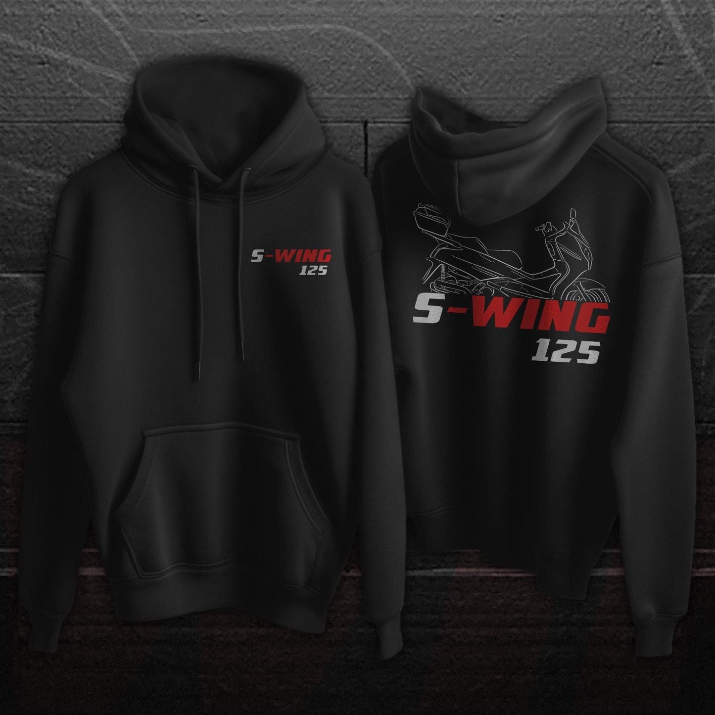 Honda S-Wing 125 Inspired Hoodie - Motorcycle Sweatshirt for Riders
