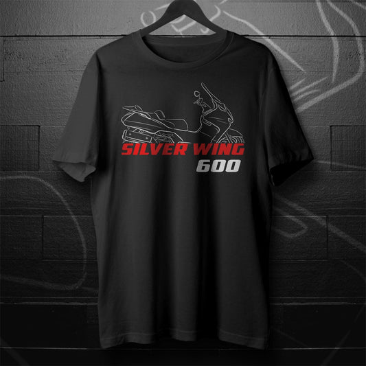 Honda Silver Wing 600 Inspired T-Shirt - Motorcycle Tee Shirt for Riders
