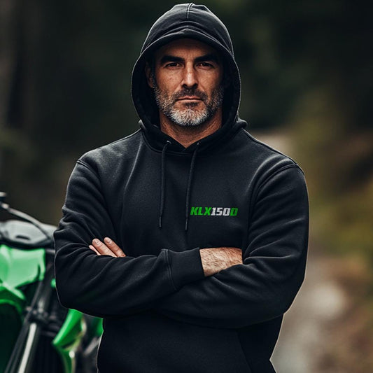 Kawasaki KLX150D Inspired Hoodie - Motorcycle Sweatshirt for Riders