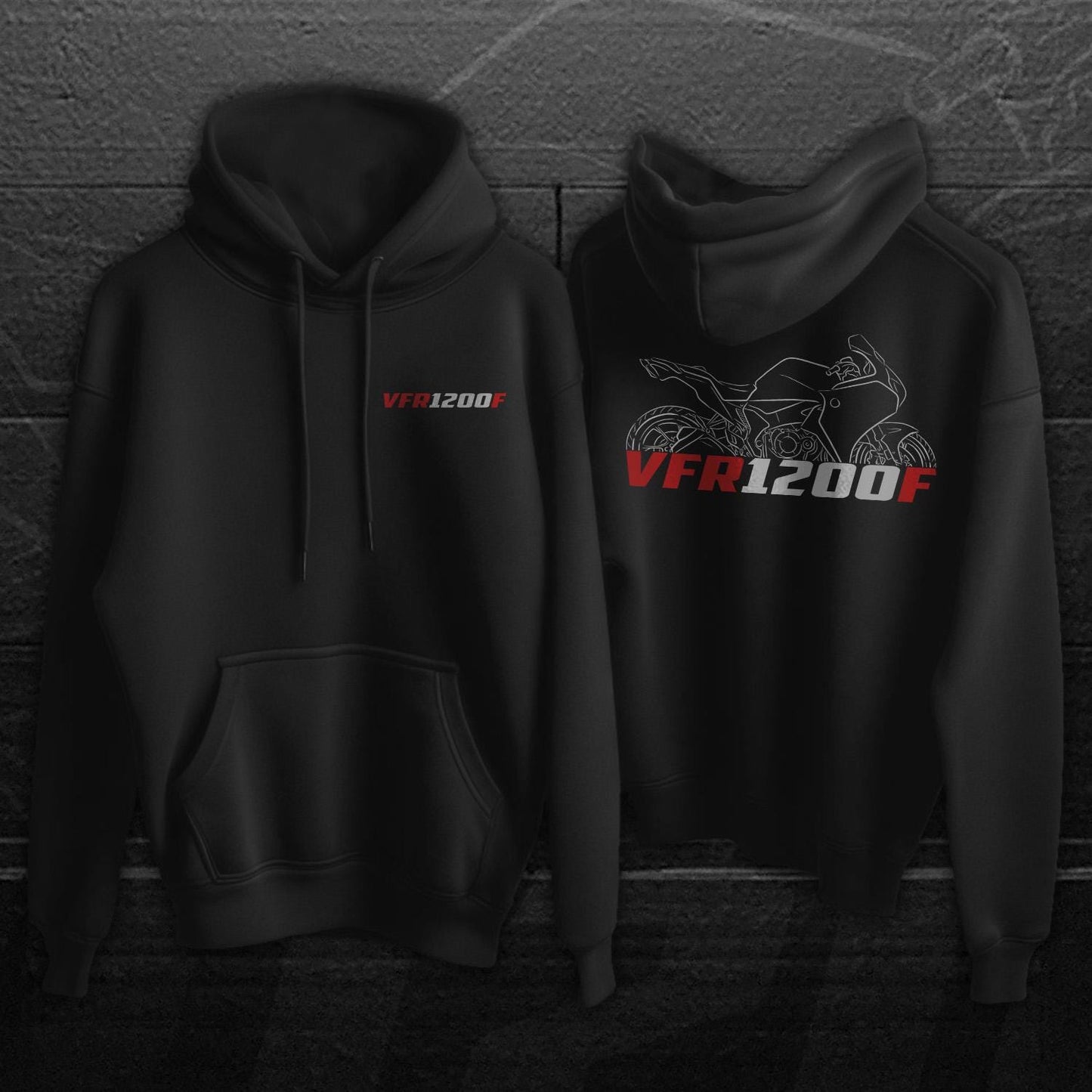 Honda VFR1200F Inspired Hoodie - Motorcycle Sweatshirt for Riders