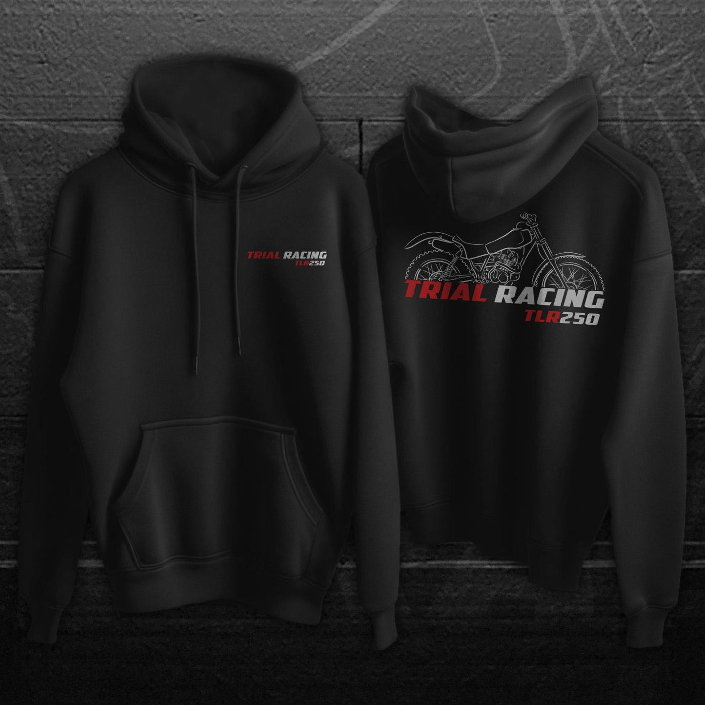 Honda TLR 250 Inspired Hoodie - Motorcycle Sweatshirt for Riders