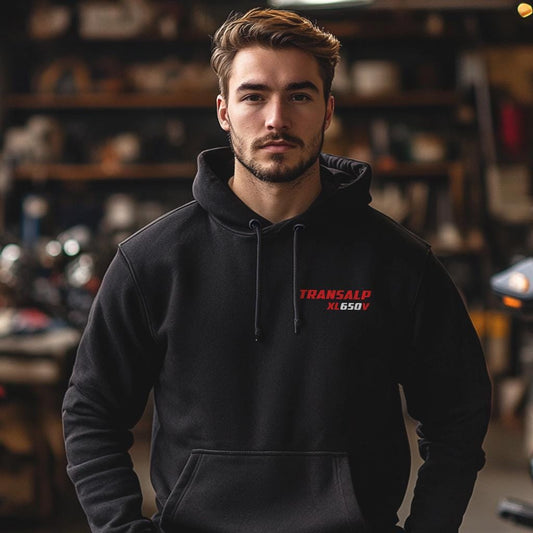 Honda XL650V Transalp Inspired Hoodie - Motorcycle Sweatshirt for Riders