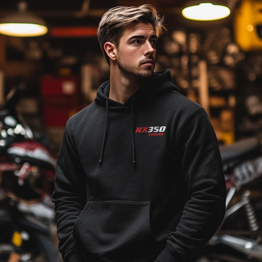 Honda NX350 Sahara Inspired Hoodie - Motorcycle Sweatshirt for Riders
