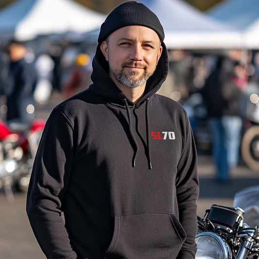 Honda SL70 Inspired Hoodie - Motorcycle Sweatshirt for Riders