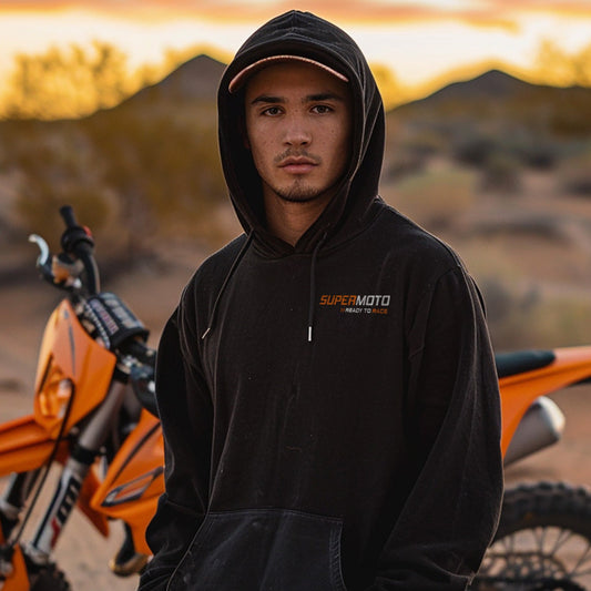 KTM 50 Supermoto Hoodie - Motorcycle Sweatshirt for Riders