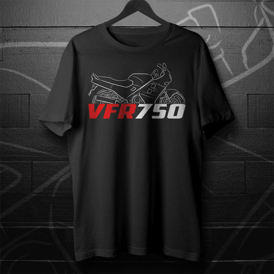 Honda VFR750 Inspired T-Shirt - Motorcycle Tee Shirt for Riders