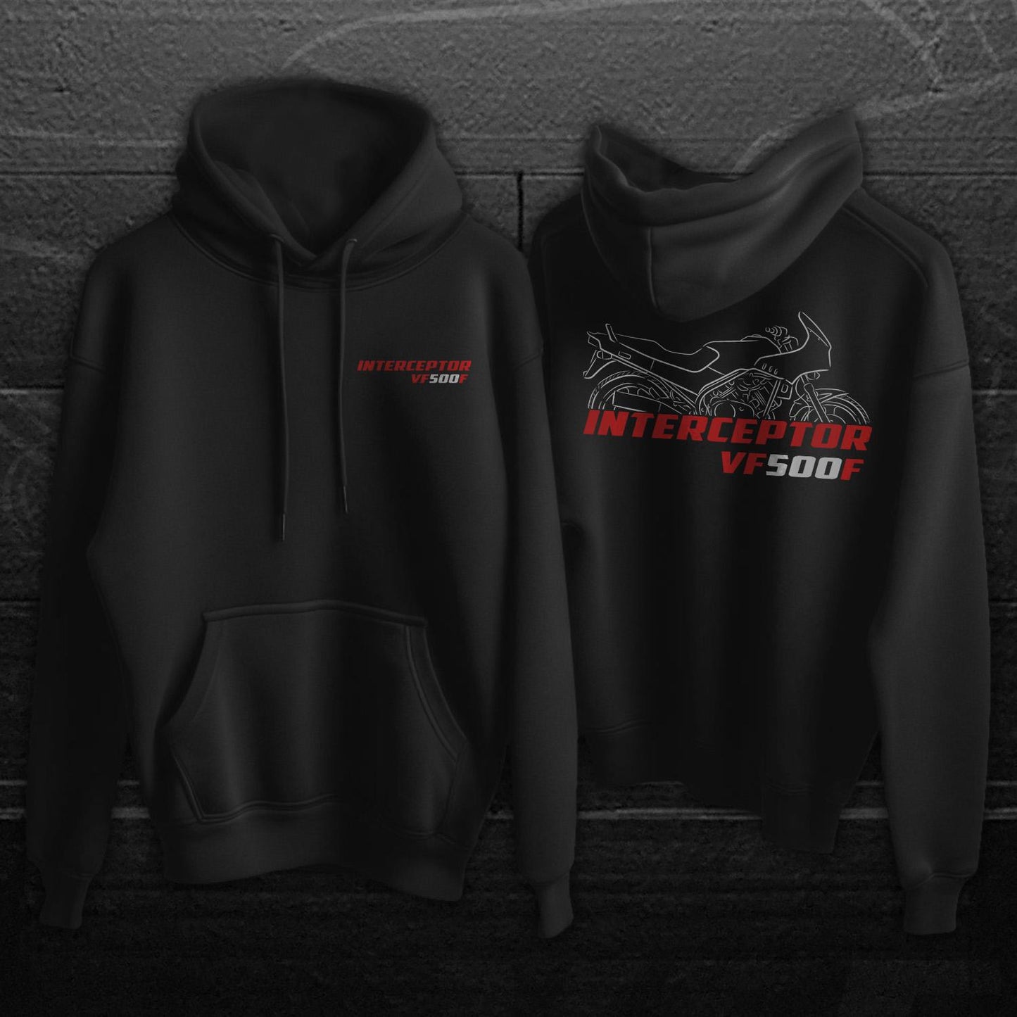Honda VF 500 | C & F Inspired Hoodie - Motorcycle Sweatshirt for Riders