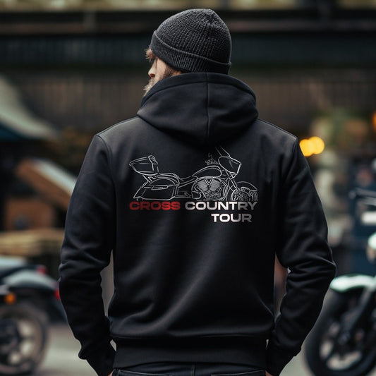 Victory Cross Country Tour Hoodie - Motorcycle Sweatshirt for Bikers
