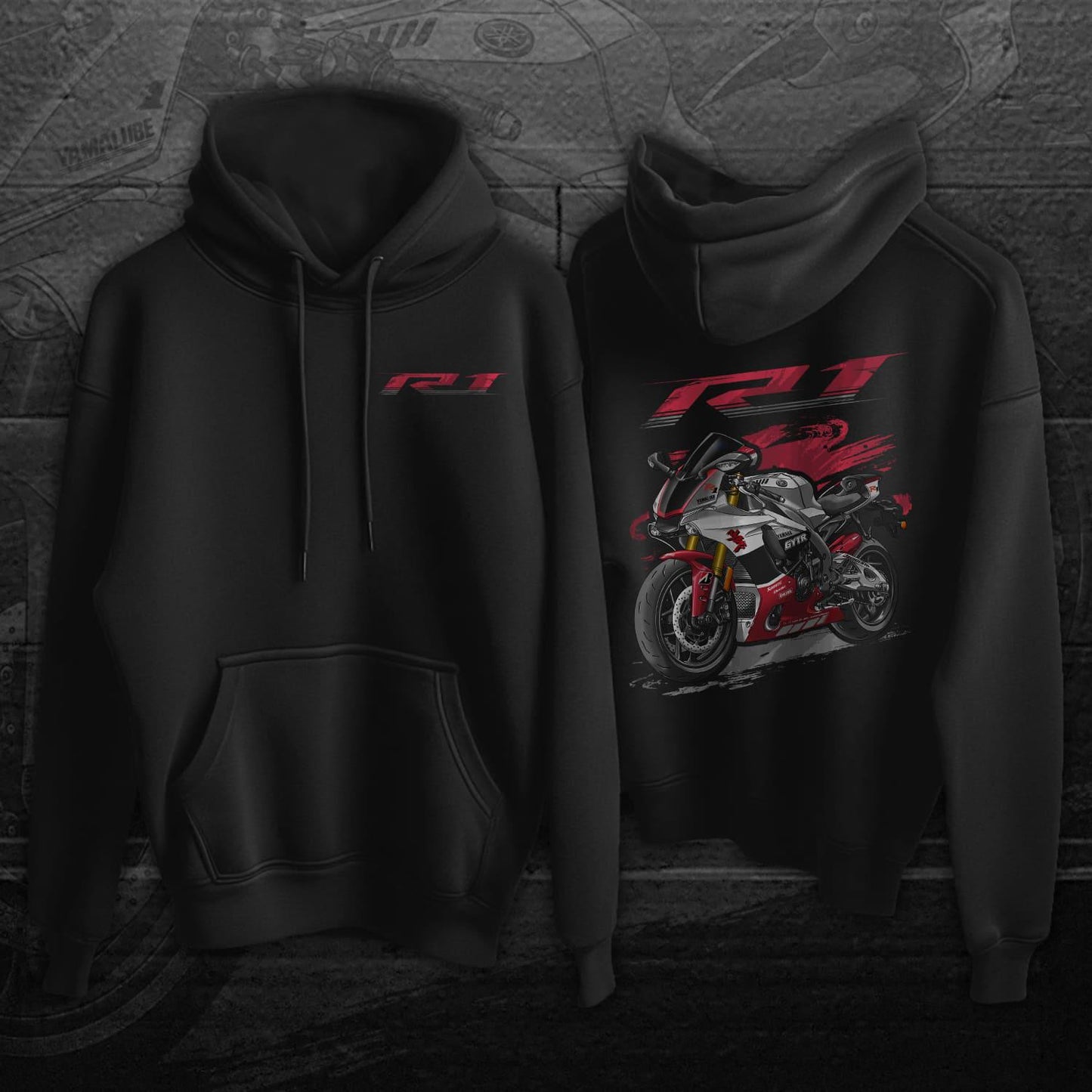 Yamaha YZF-R1 2018-19 Inspired Hoodie - Motorcycle Sweatshirt