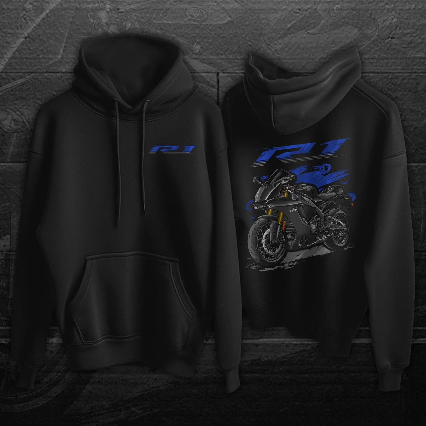Yamaha YZF-R1 2018-19 Inspired Hoodie - Motorcycle Sweatshirt