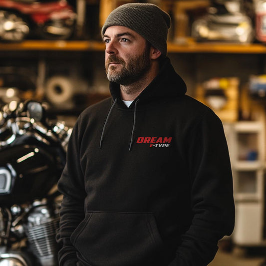 Honda Dream E-Type Inspired Hoodie - Motorcycle Sweatshirt for Riders