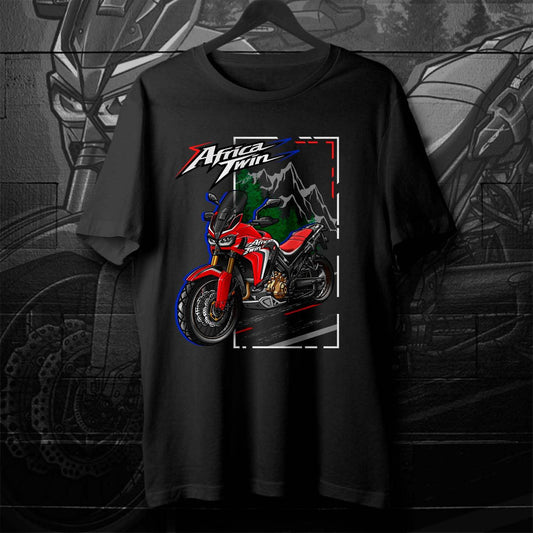 Honda CRF1000L Africa Twin 2016-19 Inspired T-Shirt - ADV Motorcycle Tee Shirt