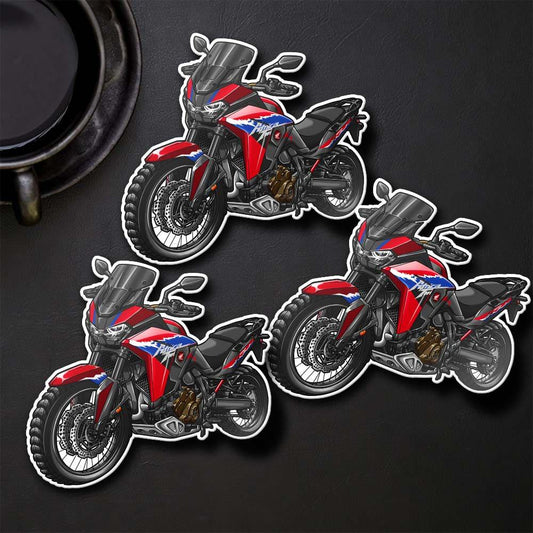 Honda CRF1100L Africa Twin 2024 Inspired Stickers - Set of 3 Motorcycle Decals