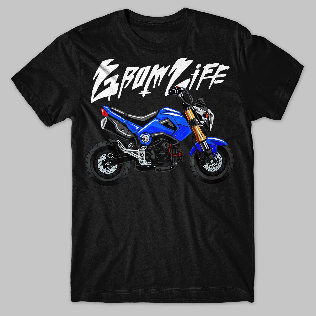 Honda Grom 2013-15 Inspired T-Shirt - Motorcycle Tee Shirt