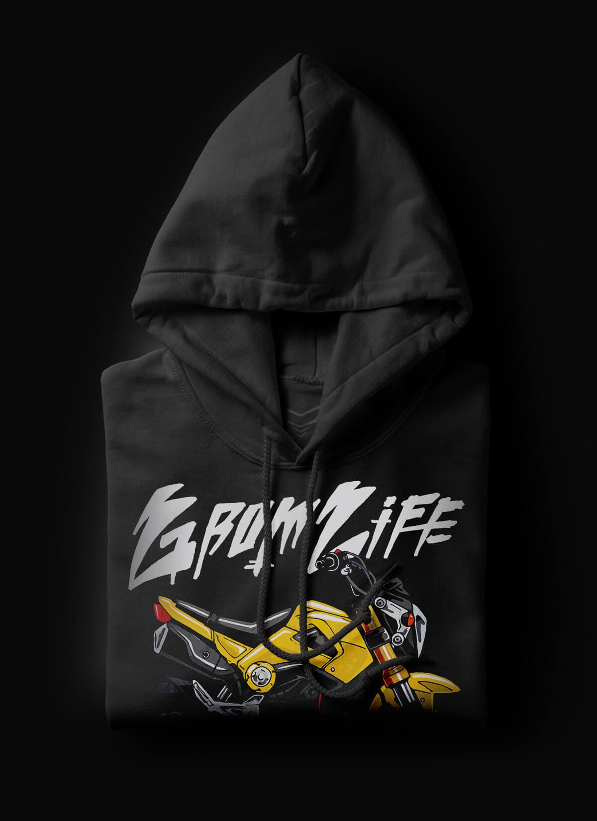 Honda Grom 2013-15 Inspired Hoodie - Motorcycle Sweatshirt